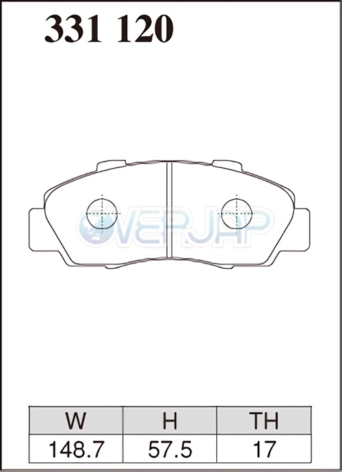 Z331120 / 335126 DIXCEL Zタイプ ブレーキパッド 1台分セット ホンダ NSX NA1/NA2 90/9～ 3000～3200 TYPE-R含む_画像2