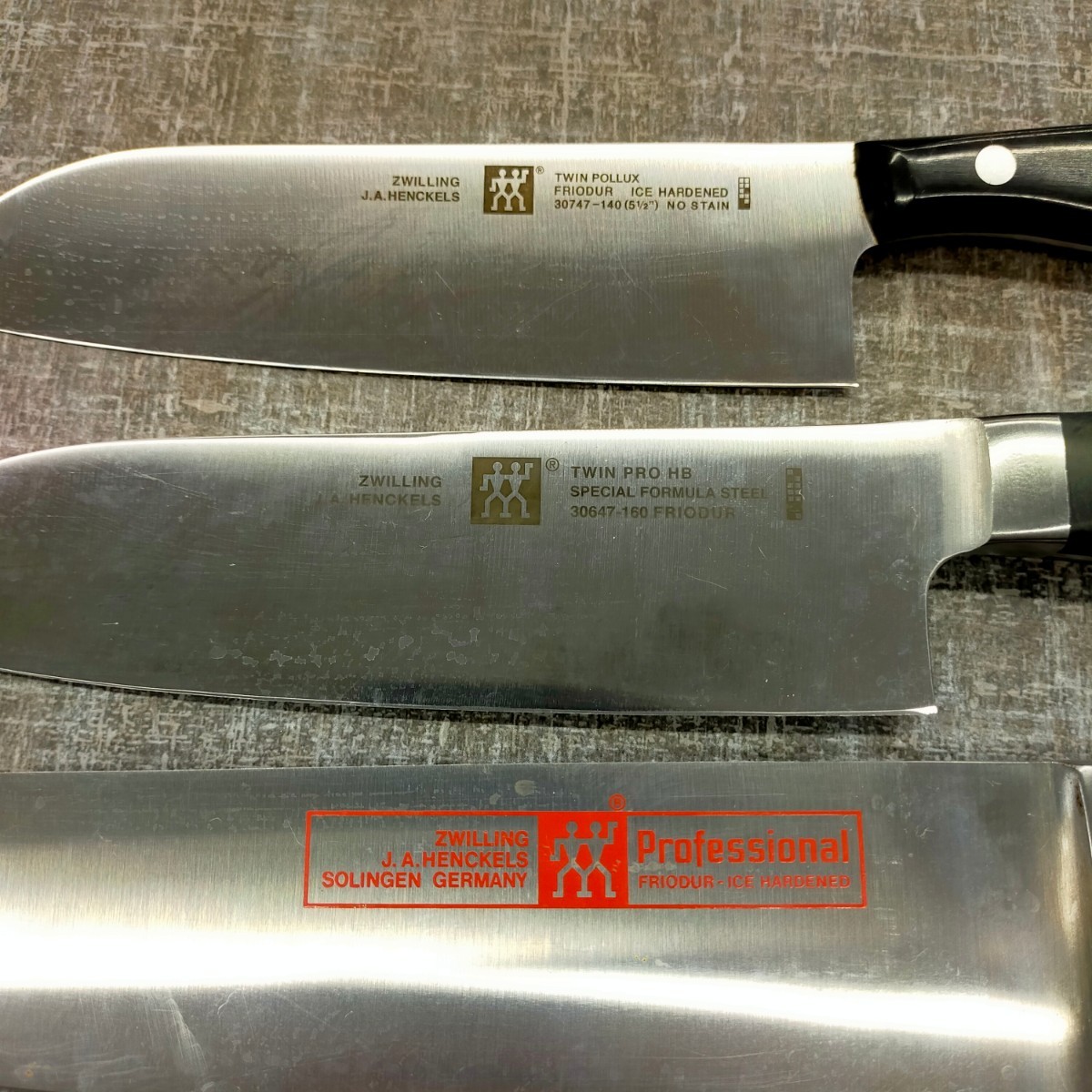 す1158 包丁 ZWILLING J.A. HENCKELS ツヴァリング JA ヘンケルス 三徳 7点まとめ 調理器具 料理包丁_画像3