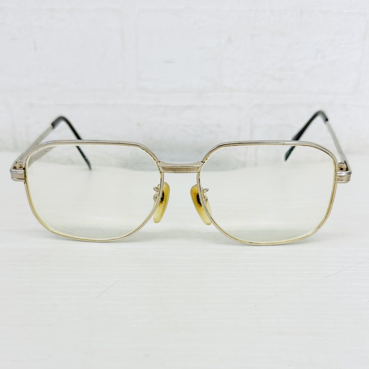 53 SEIKO セイコー HARVEST メンズメガネ メガネ 眼鏡 めがね メガネフレーム 度入り SH-3001B 58□15-145 フルリム パリ ゴールド NK_画像1