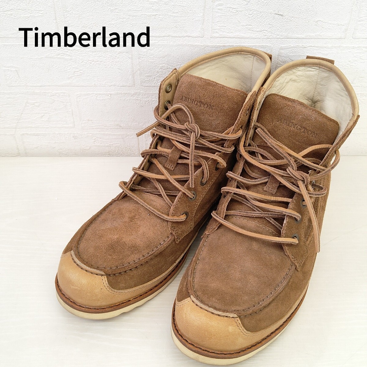 Timberland ABINGTON ブーツ ティンバーランド ブラウン 茶色 靴 革靴 メンズ レザー ショートブーツ アビントン SC_画像1