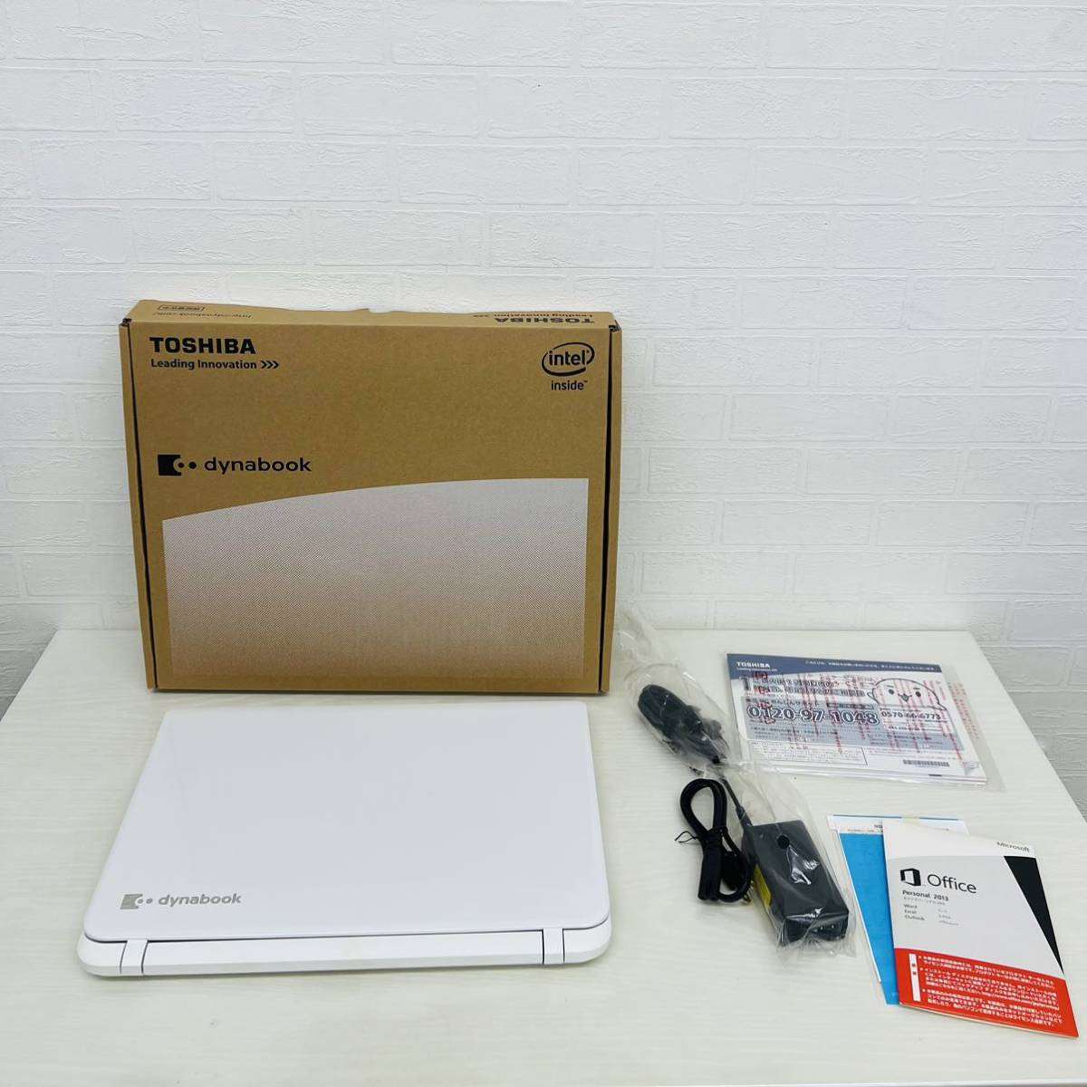 ★動作品★ TOSHIBA 東芝 ノートパソコン ノートPC dynabook ダイナブック EX/35MW PTEX_35MSVW 箱付き バッテリー付き IH_画像1