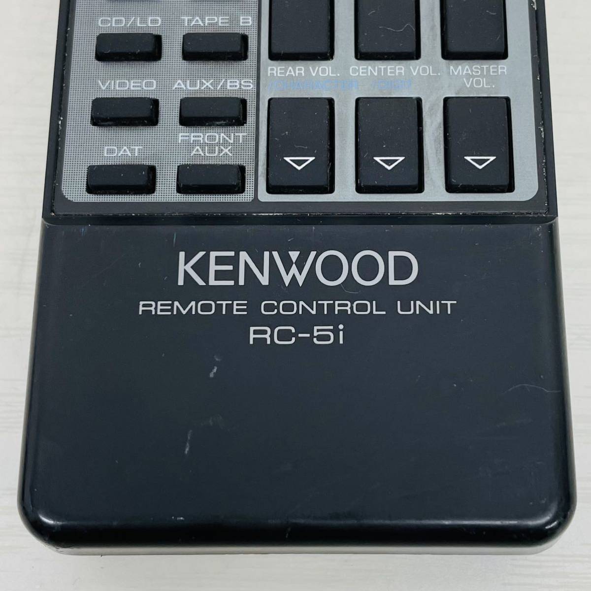 32 ★ 赤外線確認済 ★ KENWOOD ケンウッド REMOTE CONTROL UNIT RC-5i オーディオリモコン オーディオ機器リモコン リモコン 黒 ブラック _画像2