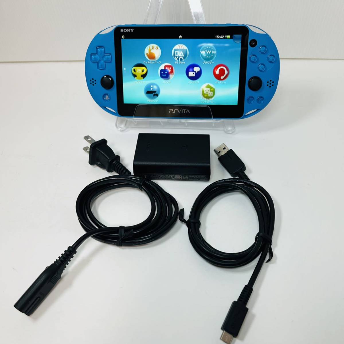 PS Vita 本体PCH-2000 アクアブルーPlayStation Vita SONY ヴィータ