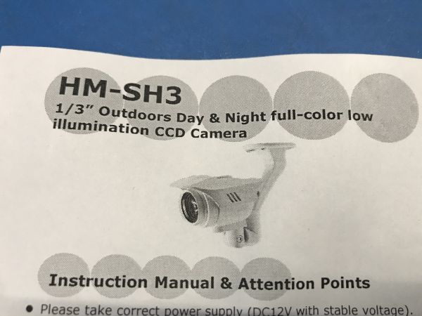 1/3 Outdoors Day&Night full-color low illumination CCD Camera security camera monitoring 1/3 outdoors day and night Full color low illuminance lighting CCD camera [ HM-SH3 ]