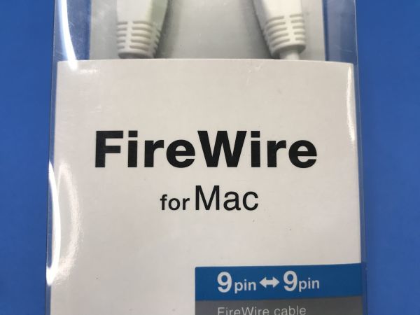 未使用【 エレコム / ELECOM 】Fire Wire for Mac ケーブル2m【 IE-992WH 】パソコン周辺 YP_画像3