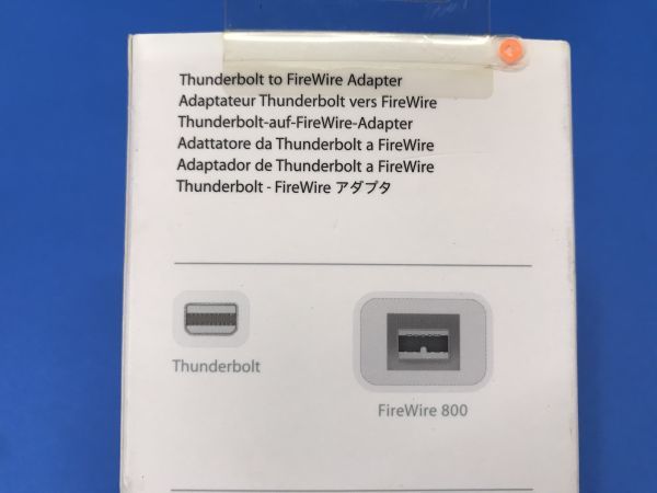 未使用【 アップル / Apple 】Thunderbolt to Fire Wire Adapter【 A1463 / MD464ZM/A 】アダプター YP_画像5