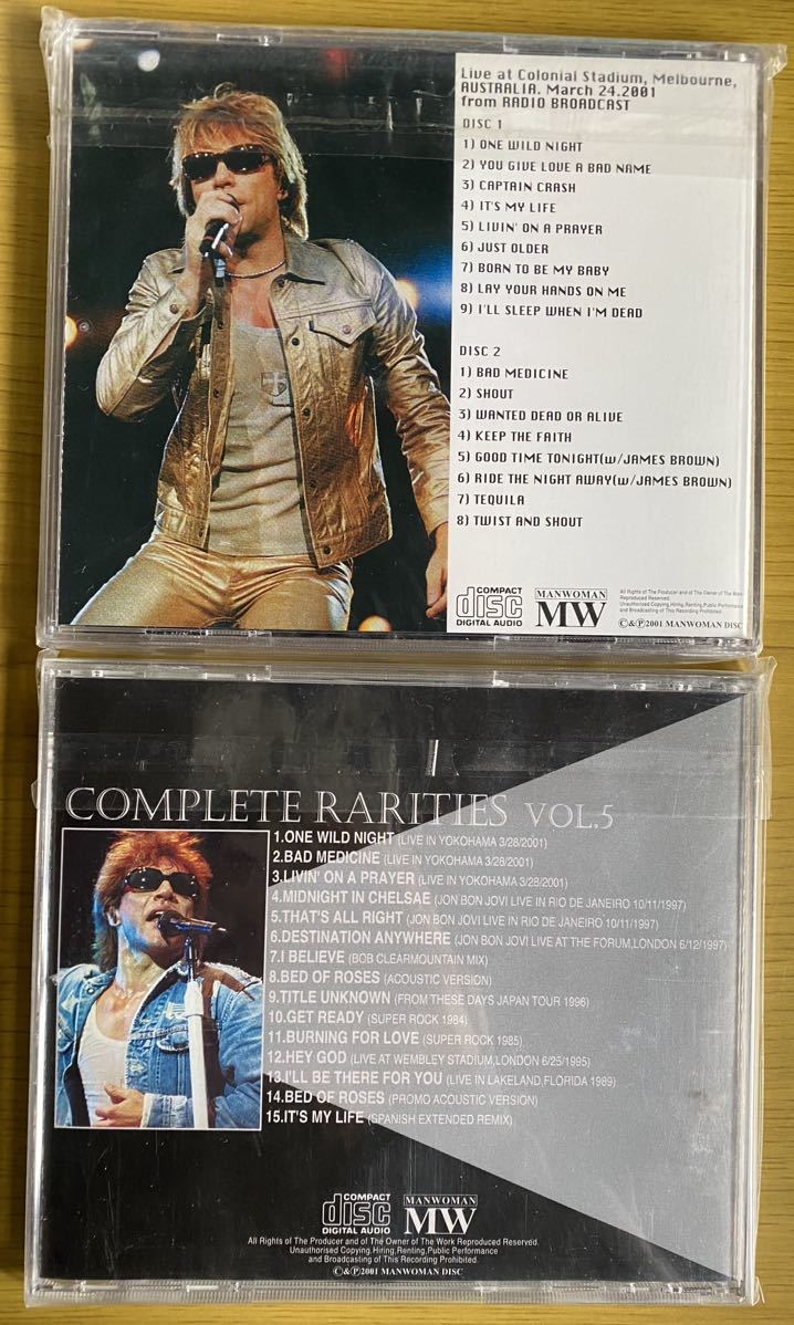 ◆BON JOVI『COMPLETE RARITIES VOL.5』『CRUSH DOWN UNDER (2CD)』CD_画像2