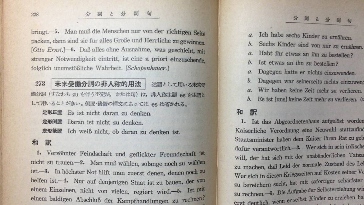 E『高等ドイツ文典』●関口存男編●昭和31年発行 10版●全260P●検)大学受験/入試問題/過去問/構文/語学参考書_画像5