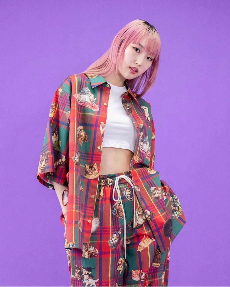 &ellecy アンドエルシー 猫マドラスシャツ|Yahoo!フリマ(旧 &ellecy アンドエルシー 猫マドラスシャツ|Yahoo!フリマ(旧