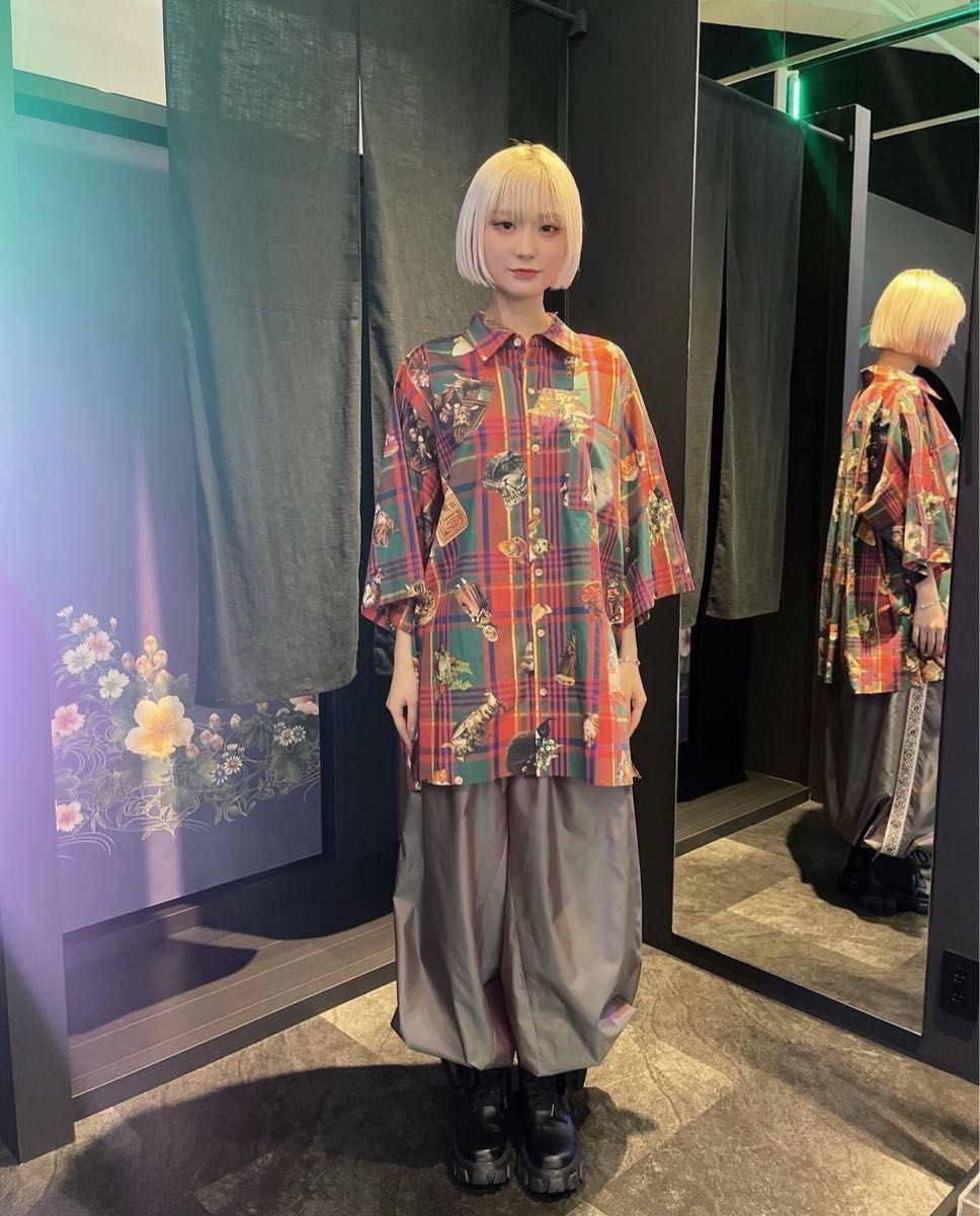 &ellecy アンドエルシー 猫マドラスシャツ|Yahoo!フリマ(旧 &ellecy アンドエルシー 猫マドラスシャツ|Yahoo!フリマ(旧