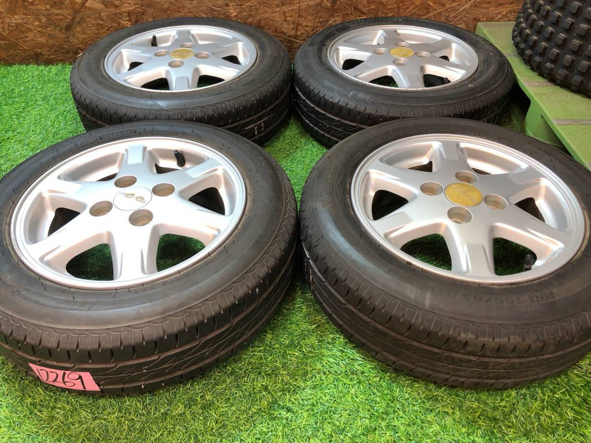 スバル純正 13inch × 155/65R13 PCD100 4穴 プレオ ヴィヴィオ サンバー_画像2