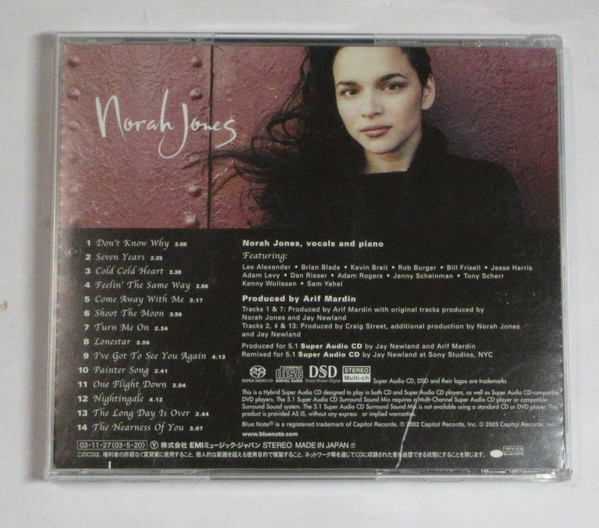 中古 国内盤 CD ノラ・ジョーンズ SACD (SA-CD HYBRID)_画像2