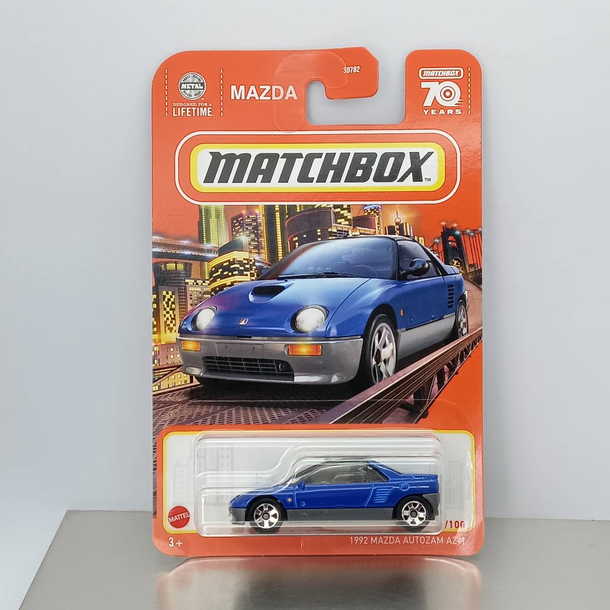  Matchbox 1992 Mazda Autozam AZ-1 blue (M00057