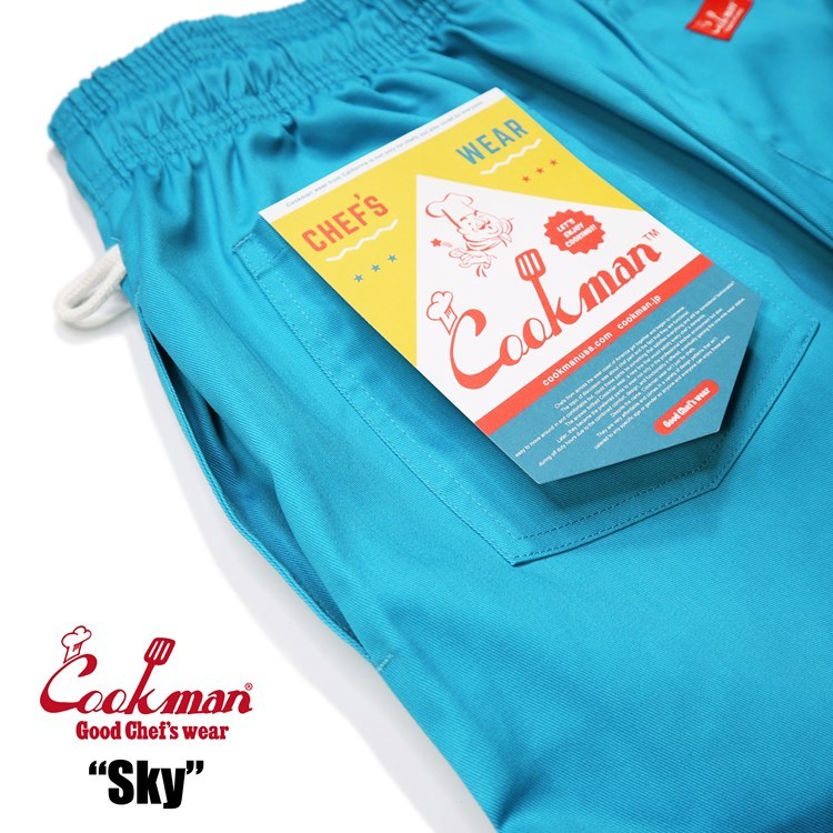 COOKMAN クックマン シェフパンツ Chef Pants Sky スカイ ライトブルー Mサイズ 231-21824 ゆうパケット1点まで送料無料_画像4