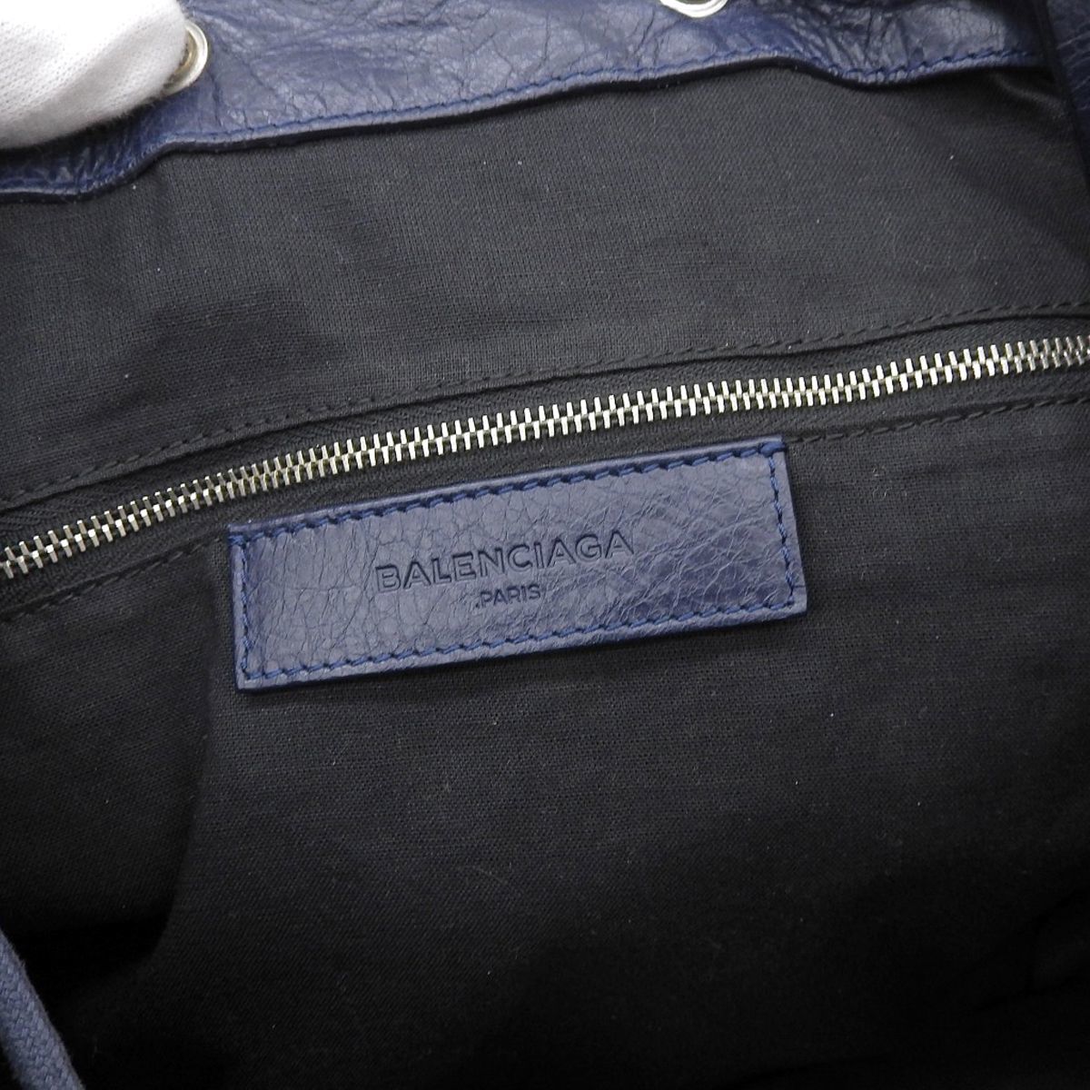  Balenciaga BALENCIAGA рюкзак рюкзак кожа темно-синий серия мужской 4125