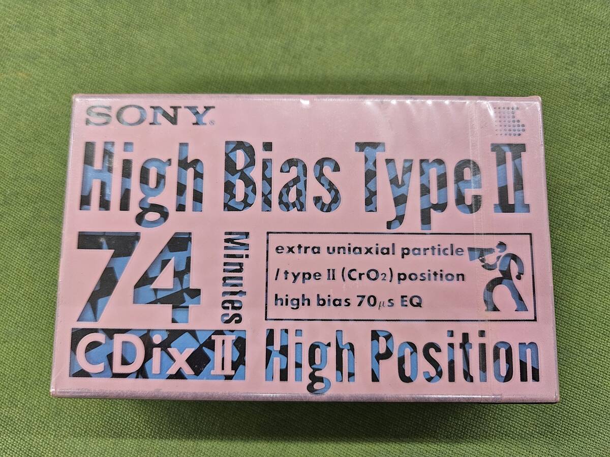 ★売切り★【新品・未開封】SONY 2C-74CDX2 High Bias TypeⅡ 74分 High Position CDixⅡ ソニー カセットテープ ハイポジ No.Q3の画像3