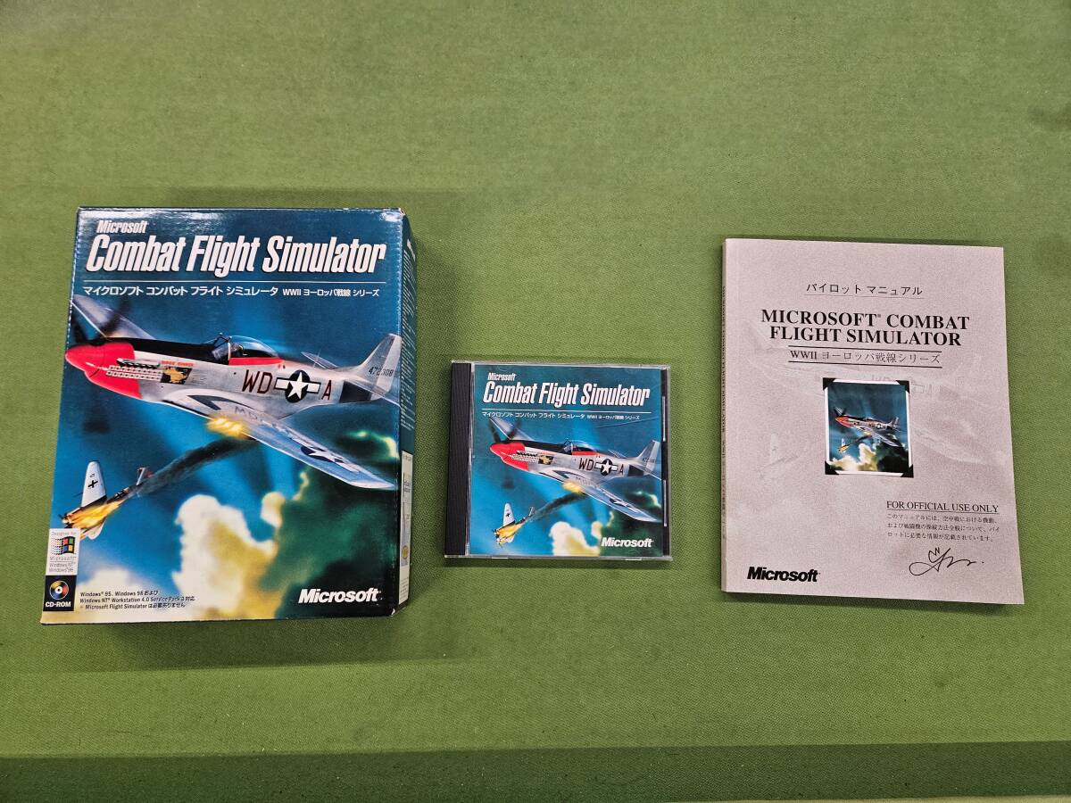 ★売切り★マイクロソフト コンバット フライト シミュレータ Microsoft Combat Flight Simulator WWⅡ ヨーロッパ戦線シリーズ 中古 No.Zの画像1