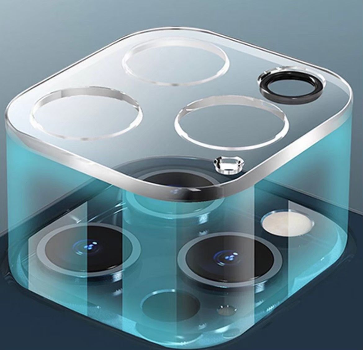 《iPhone15Pro》ブルーライトカットガラスフィルム＋カメラ保護ゴリラガラス