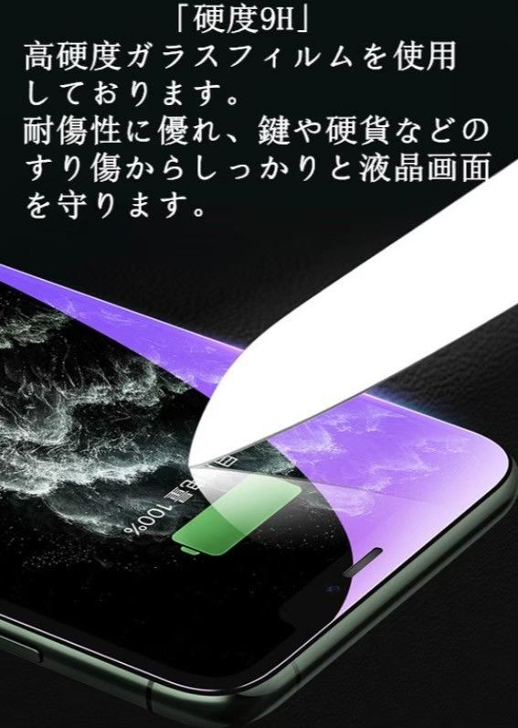 《iPhone14ProMax》ブルーライトカットガラスフィルム＋カメラ保護ゴリラガラス