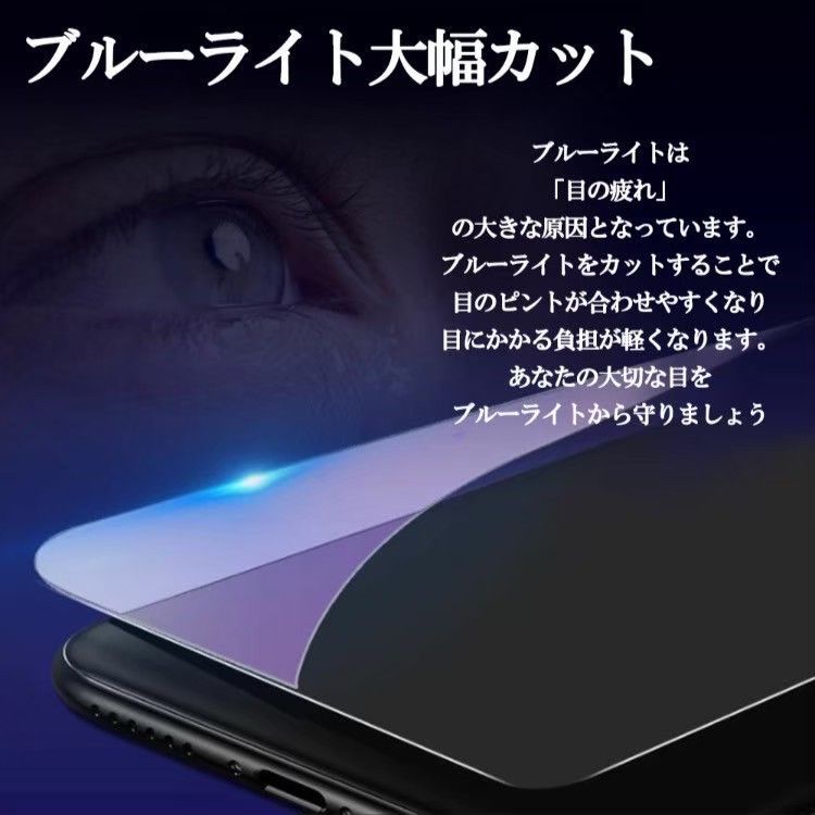 《衝撃に強い》アンチグレアブルーライトカットフィルム☆iPhone15ProMax