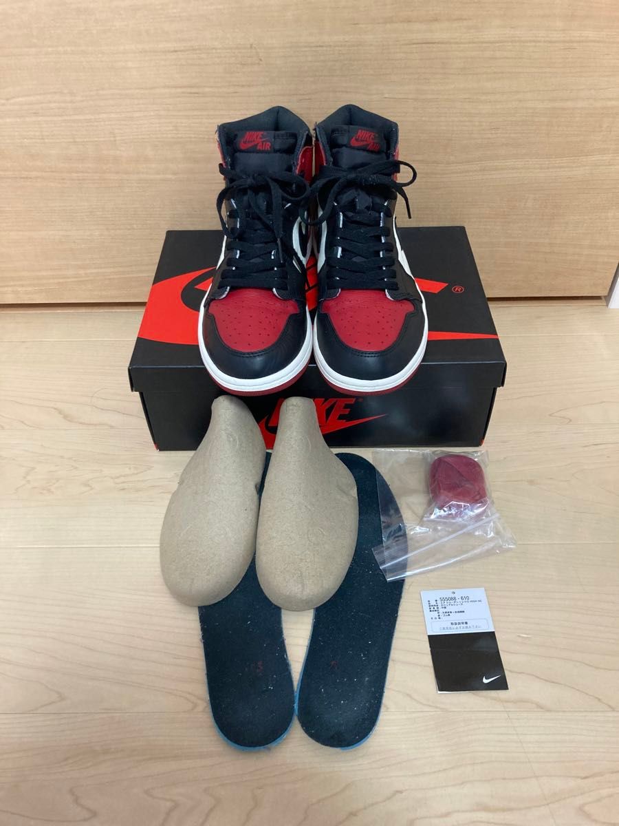 中古　28.5cm  Air Jordan 1 Retro High OG Bred Toe エアジョーダン 1  ブレッド トゥ