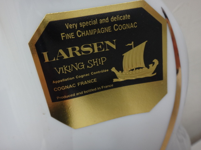 LARSEN VIKING SHIP ラーセン バイキングシップ ホワイト 白 陶器ボトル　重量約1340g_画像5