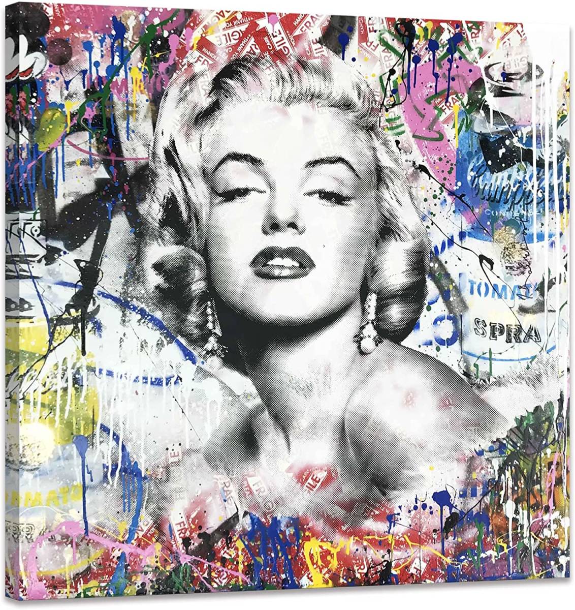  large size new goods art panel Marilyn Monroe tree frame canvas .. present-day art ornament interior picture 50x50cm canvas 