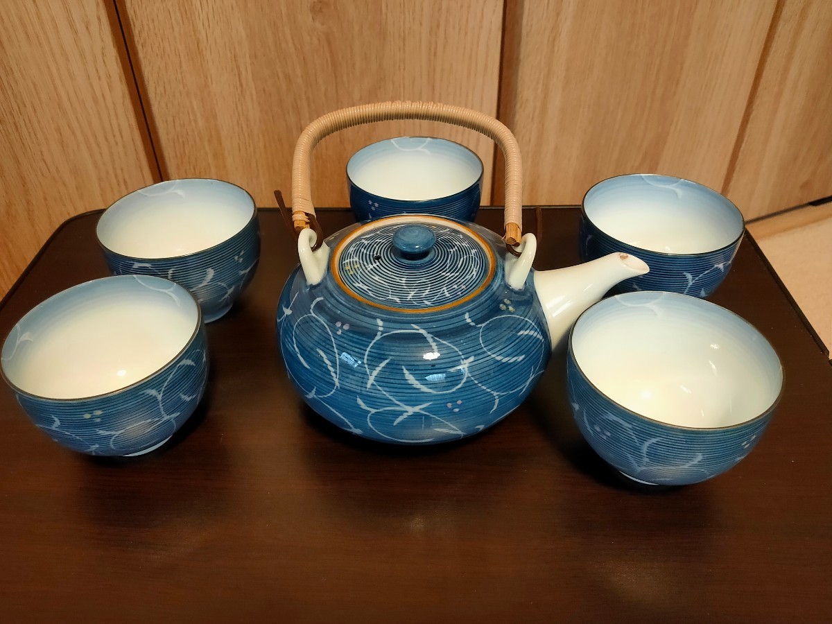 昭和レトロ　有田焼　幸山　茶器セット5客セット_画像1