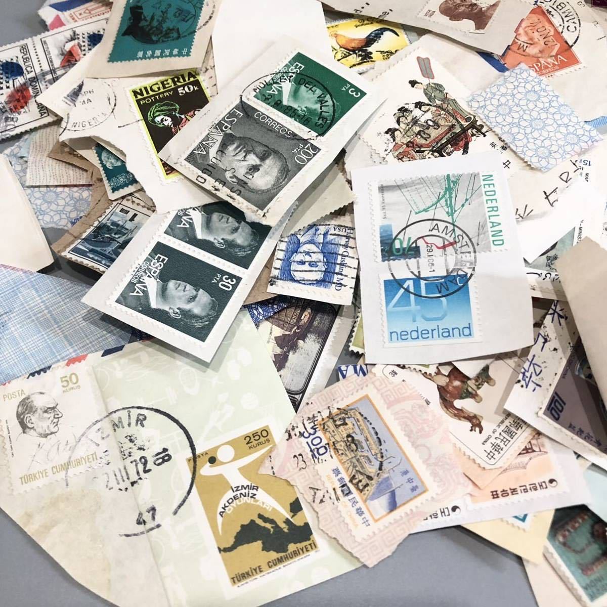 1円〜 大量 おまとめ 処分 海外切手 海外 コレクション バラ アンティーク 当時物 切手 消印 外国切手 _画像2