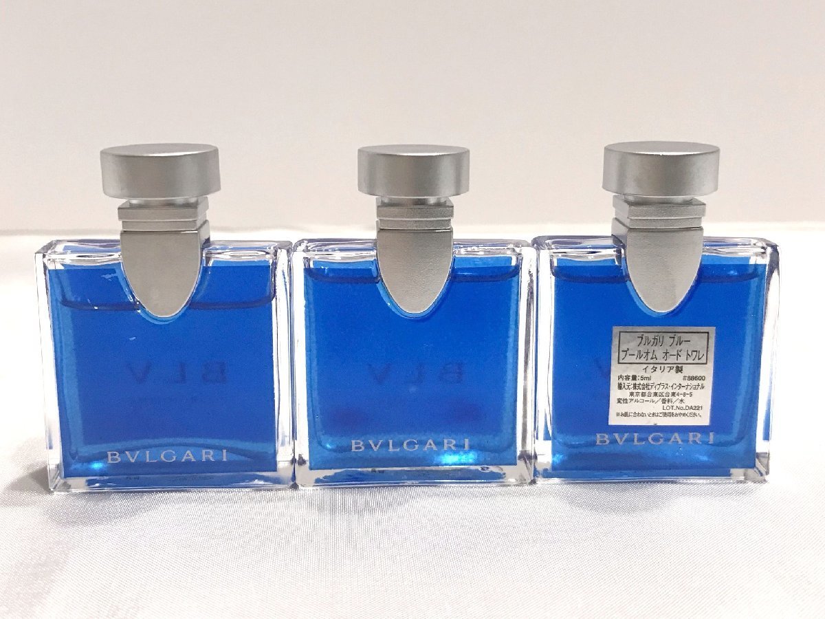 #[YS-1] BVLGARY BVLGARI Mini perfume 8 point set summarize # pool Homme blue black EDT 5ml ×8 [ including in a package possibility commodity ]#D