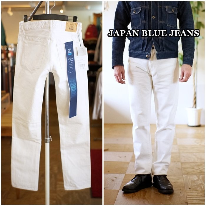 JAPAN BLUE JEANS ジャパンブルージーンズ　J370 ストレートモデル 13.5oz ホワイトデニムセルヴィッチ 34インチ_画像1