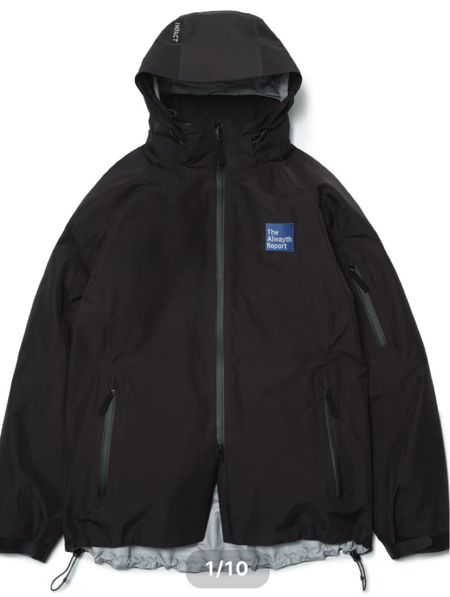 Alwayth all weather proof shell jacket by AKAD BLACK XLサイズ