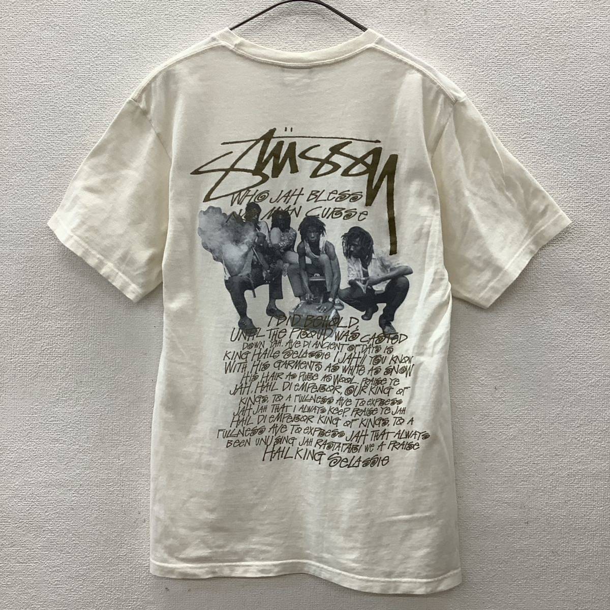 STUSSY WHO JAH BLESS TEE ステューシー Tシャツ 両面プリント STUSSY WHO JAH BLESS TEE ステューシー Tシャツ 両面プリント