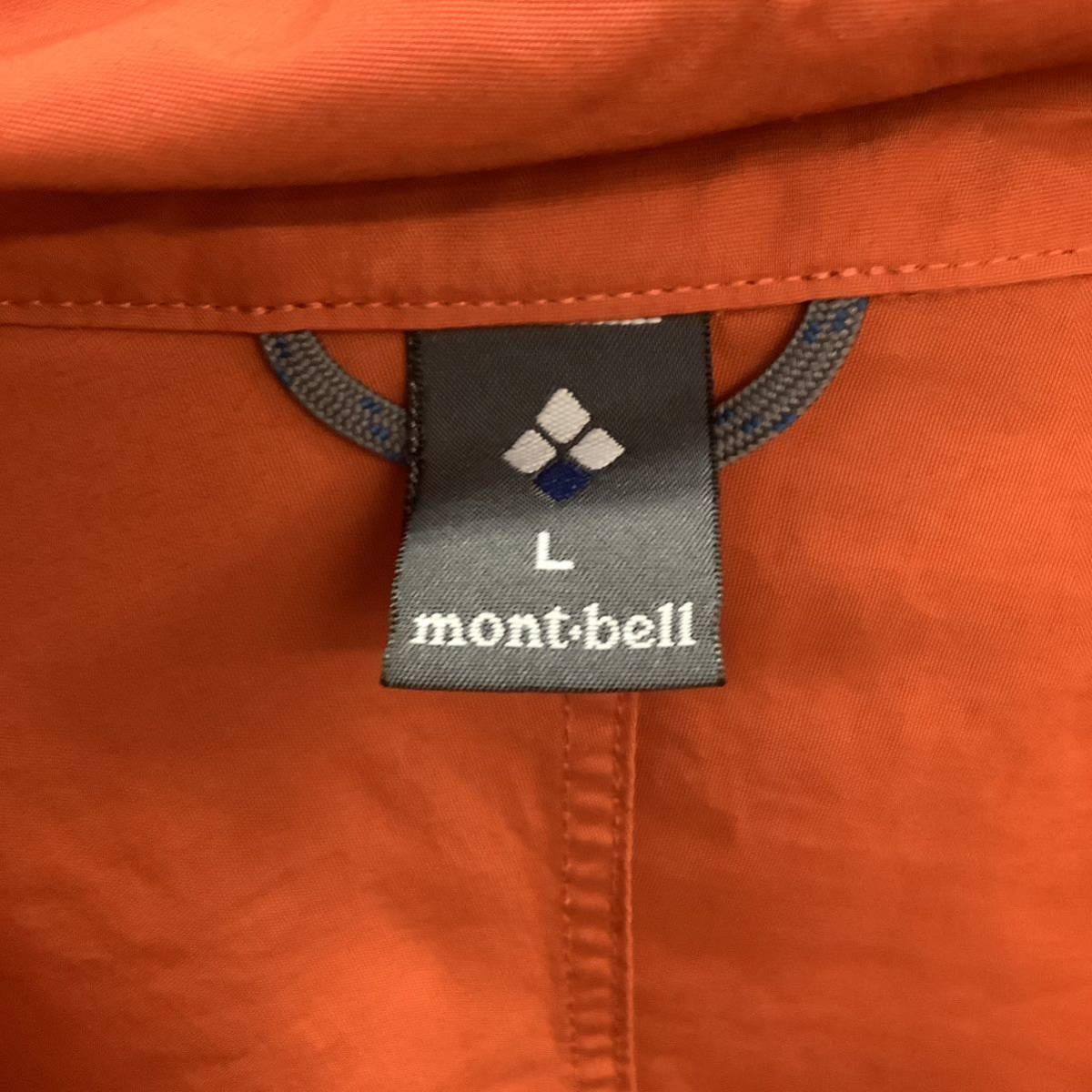 mont-bell モンベル ナイロンジャケット マウンテンパーカー オレンジ size L 76693_画像8