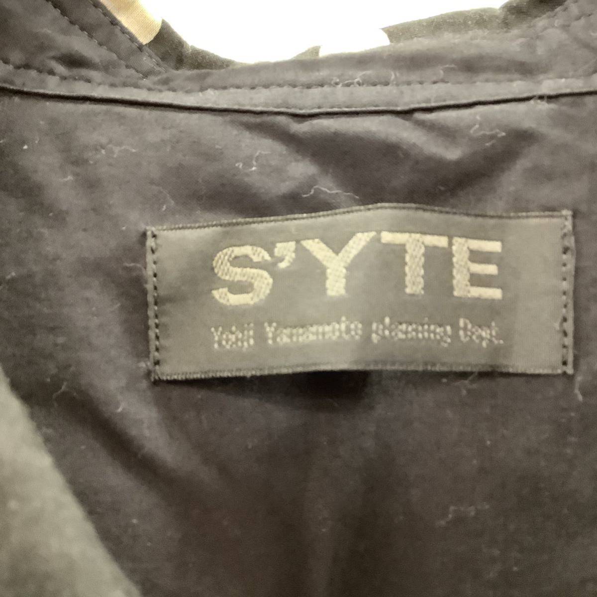 S'YTE by Yohji Yamamoto サイトバイヨウジヤマモト ドットストライプパネルシャツ 長袖 size 3 黒 78253
