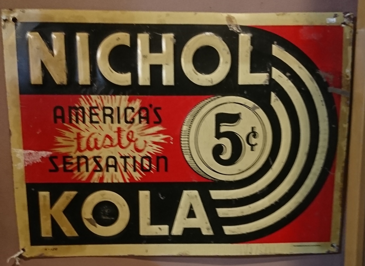 nicol kola 40s vintage sign boad アンティーク 看板 ブリキ ニコル コーラ