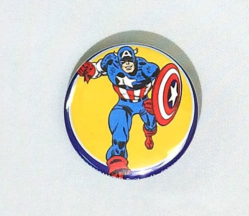 MARVEL(マーベル) アベンジャーズ キャプテン・アメリカ Captain America 缶バッジ(ピンタイプ)☆_画像1