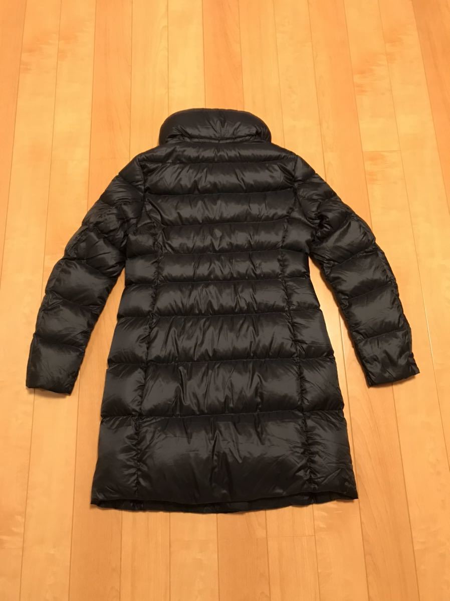  beautiful goods * Uniqlo lady's size L protection against cold . manner. super light weight & high density light down Super Long. maxi height coat * black quilting cloth black / jacket 