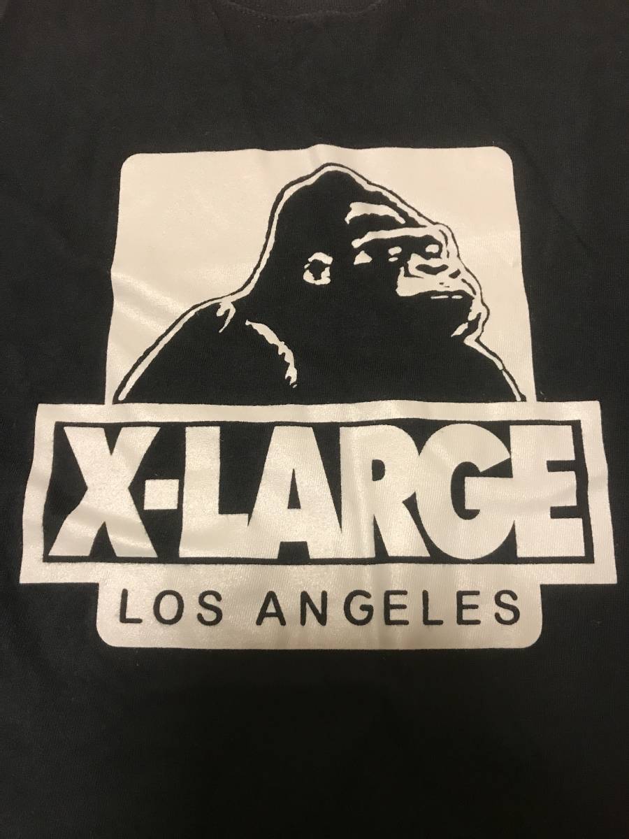 良品 X-LARGE エクストララージ SINCE1991 サイズL LOS ANGELES ロサンゼルス ロス ビッグロゴ プリント Tシャツ 長袖 ロングスリーブTee_画像5