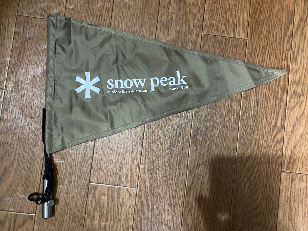 snowpeak スノーピーク　タープフラッグ カーキ  雪峰祭限定　未使用