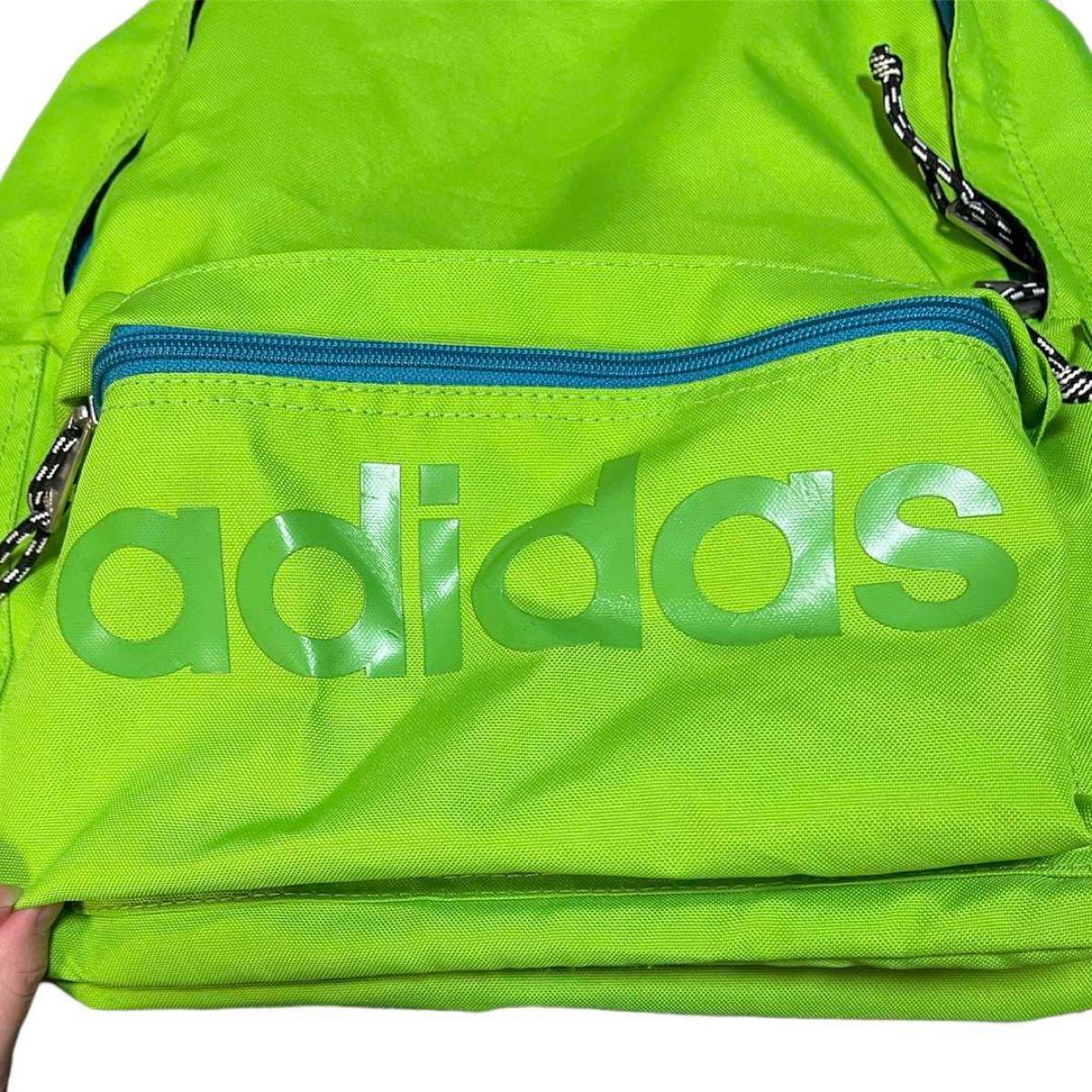 adidas アディダス リュック リュックサック バックパック デイパック 黄緑 ライトグリーン 男女兼用 通勤通学