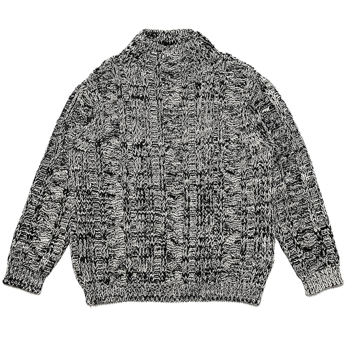 定価5万 yoke OVERSIZED 3G INSIDE-OUT CABLE MOCK NECK KNIT 3 オーバーサイズインサイドアウトモックネックケーブル編みニット stein_画像1