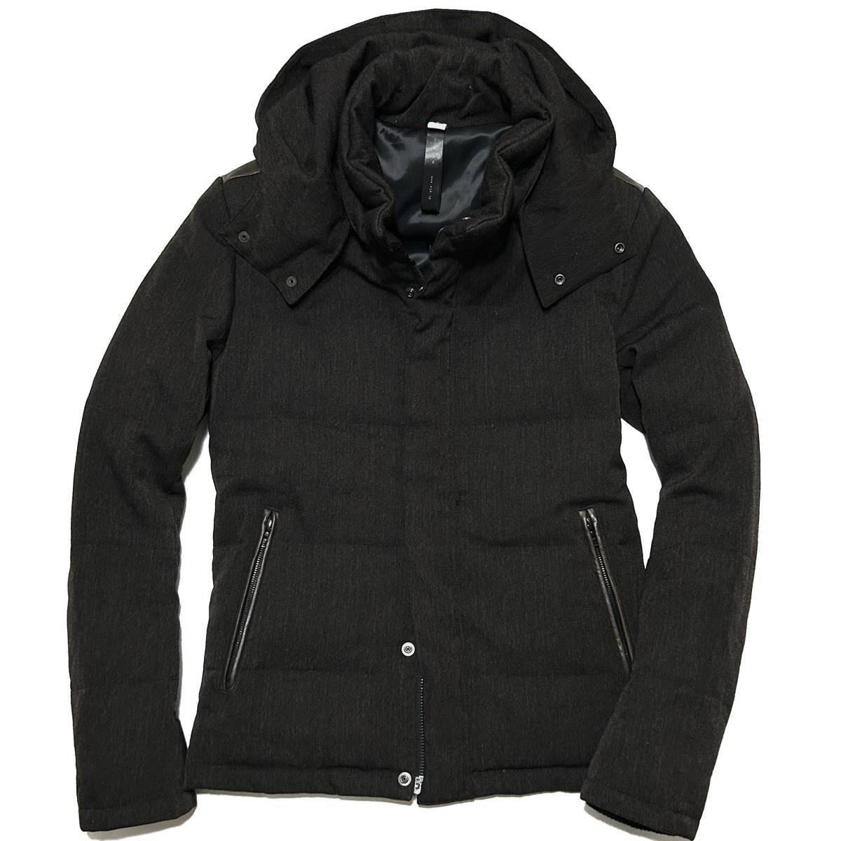 定価12万 wjk HEAVY WOOL SAGE SEPARATE HOOD DOWN Lサイズ 定価12万 wjk HEAVY WOOL SAGE SEPARATE HOOD DOWN Lサイズ