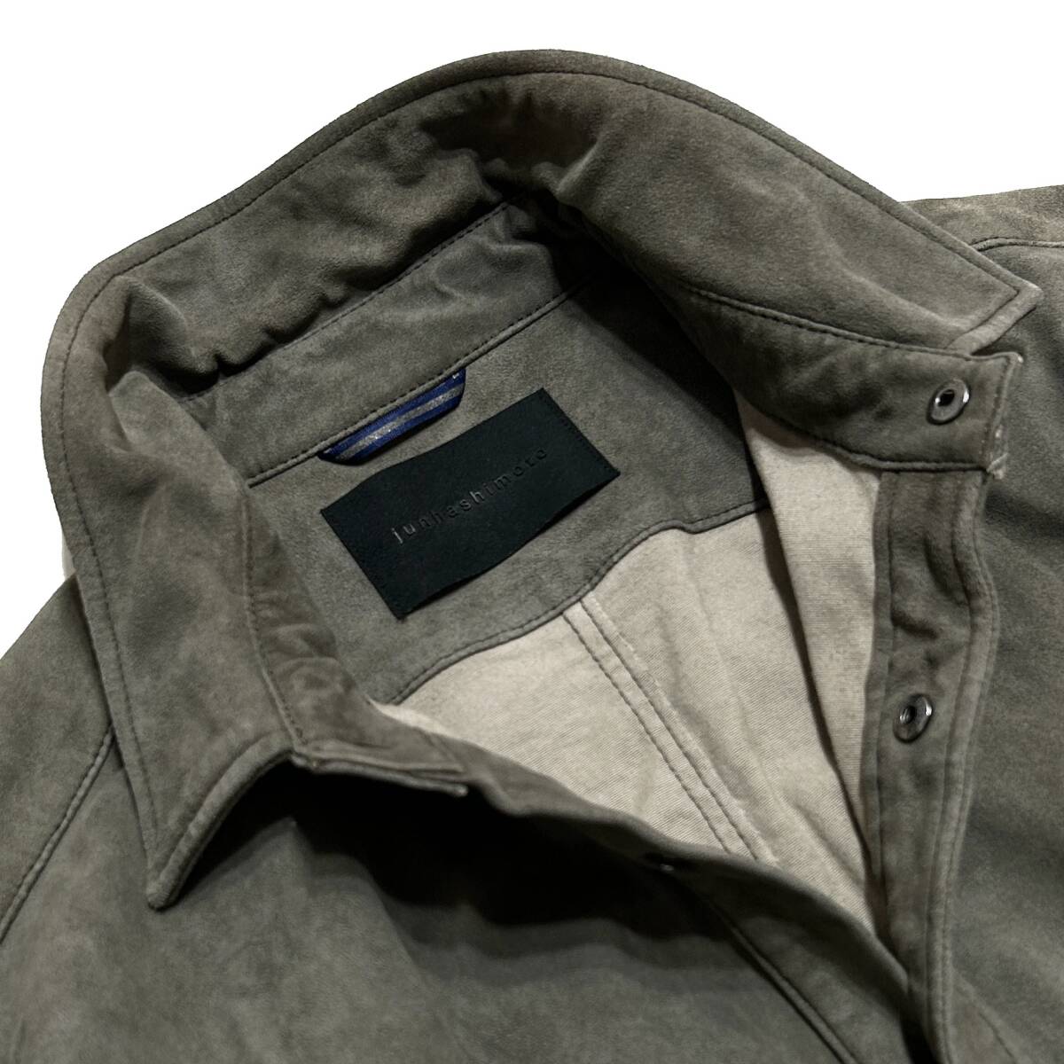 定価14万 junhashimoto STRETCH COW SUEDE LEATHER SHIRT 4 定価14万 junhashimoto STRETCH COW SUEDE LEATHER SHIRT 4