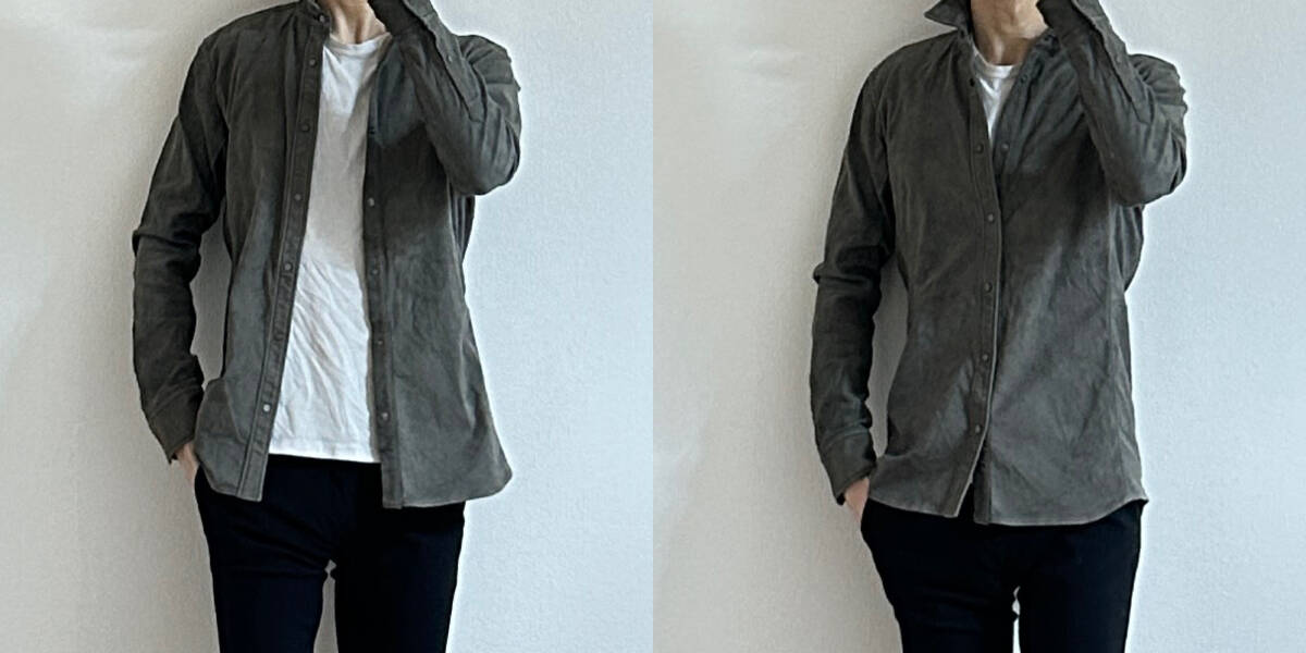 定価14万 junhashimoto STRETCH COW SUEDE LEATHER SHIRT 4 定価14万 junhashimoto STRETCH COW SUEDE LEATHER SHIRT 4