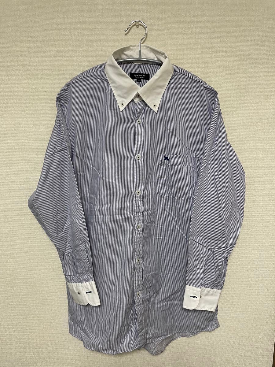 【春物SALE】BURBERRY BLACK LABELストライプシャツ