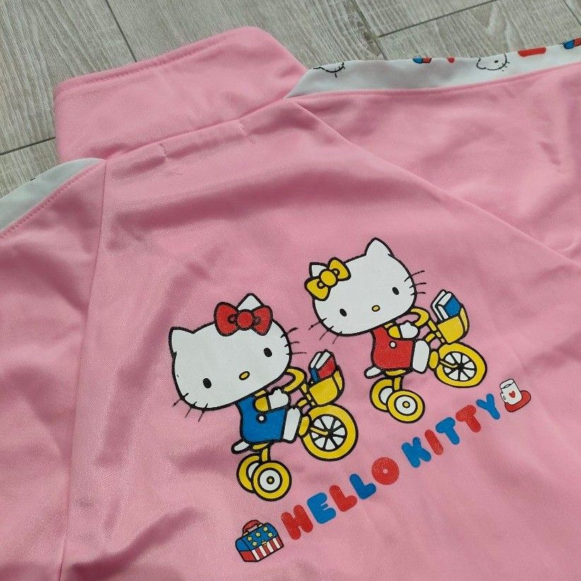 100cm ハローキティ ジャージ 上下セット セットアップ キッズ 100cm ハローキティ ジャージ 上下セット セットアップ キッズ