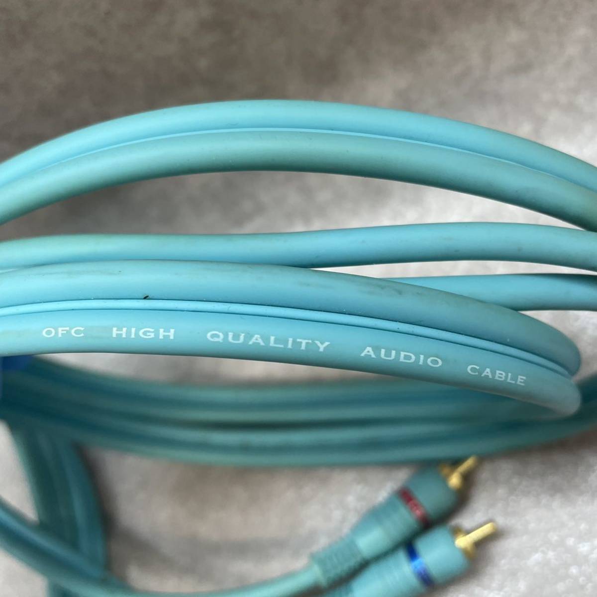 E1-3）OFC RCAケーブル HIGH QUALITY AUDIO CABLE ペア　1. 5m （52)_画像4