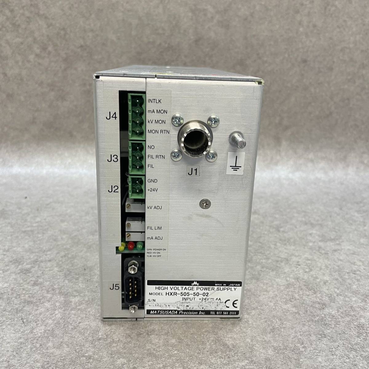 B3025）MATSUSADA Precision HXR-505-50-02 HIGH VOLTAGE POWER SUPPLY_画像1