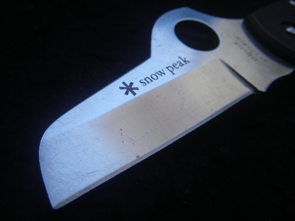 SPYDERCO AUSー8 snow peak スノーピーク カラビナナイフ SPYDERCO AUSー8 snow peak スノーピーク カラビナナイフ